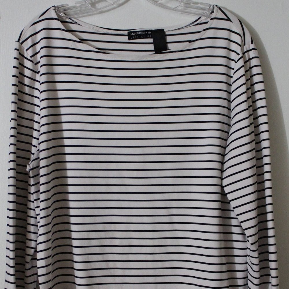 Black and White Stripe Top